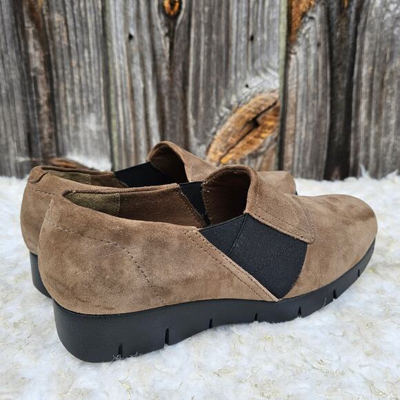 Tan Suede Sport Moc Clarks Daelyn Monarch Moccasins Size 6 Casual Leather Loafer - Picture 7 of 13